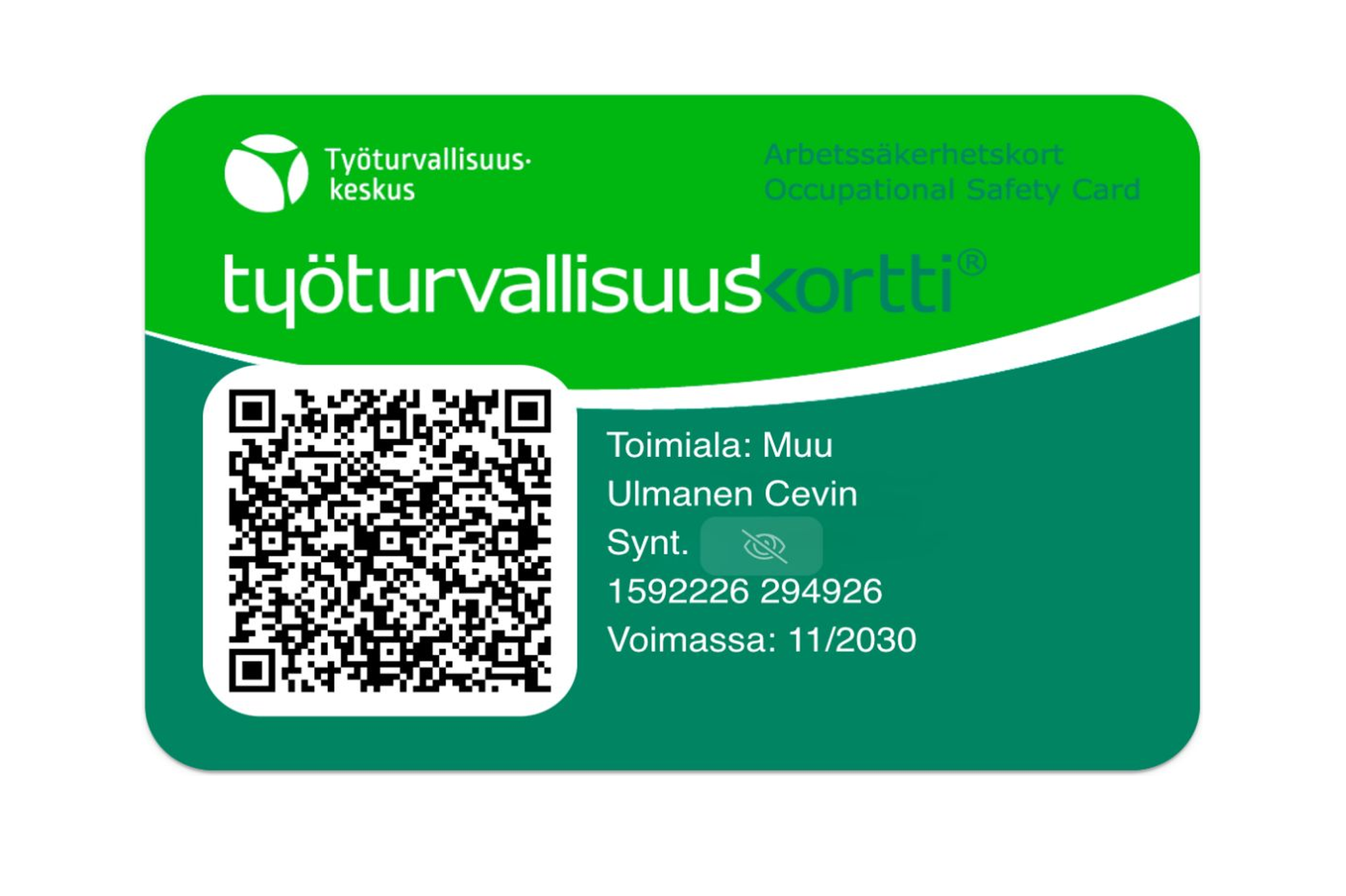Työturvallisuuskortti